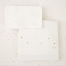 Juego de sabanas Capazo Punto Cornelia Verde de BimbiCasual